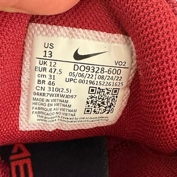 Nike Sneakers Metcon 8 Team Red Crimson Black DO9328-600 Mens Training Size 13 - Picture 15 of 16